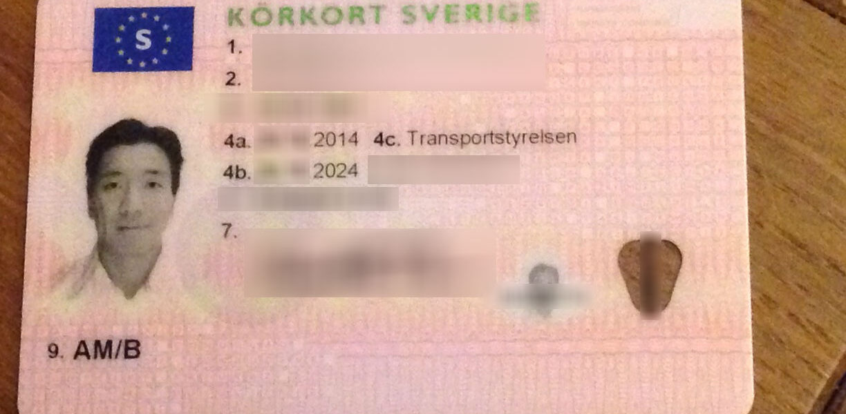 Registrerat svenskt körkort